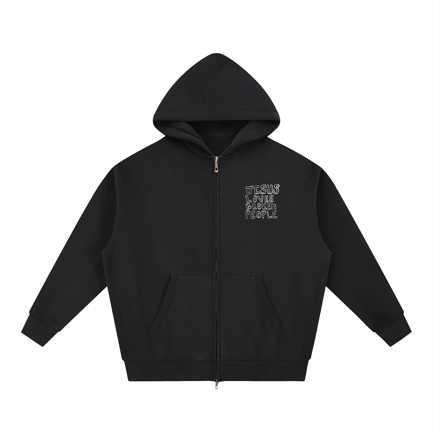 zipup,handdrawnzipup,hoodie,jesuslovesbrokenpeople