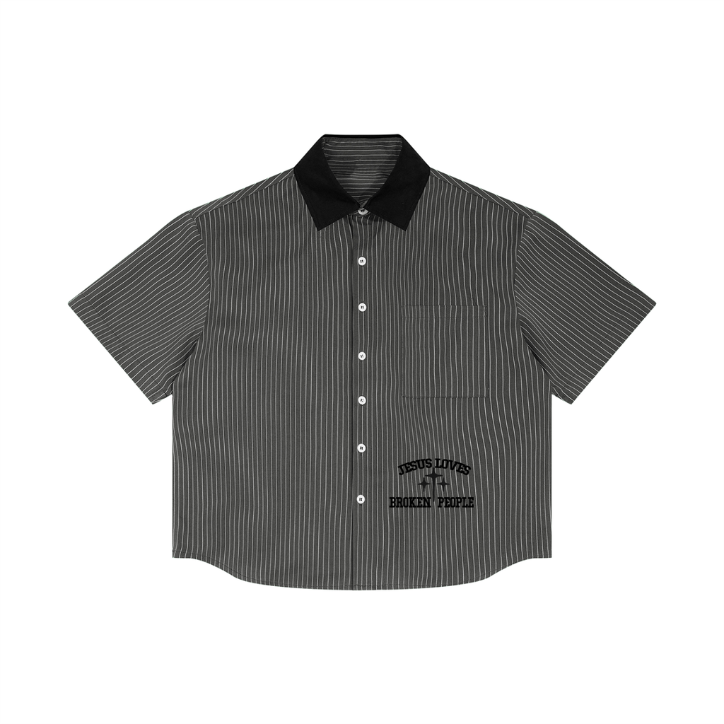 stripedshirt,stripedboxyshirt,jesuslovesbrokenpeople,pinstripped