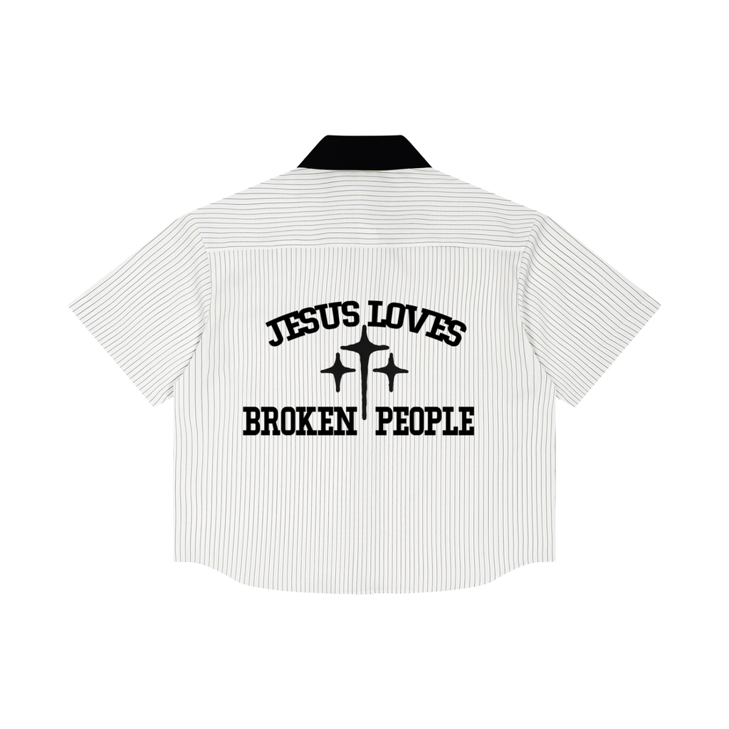 stripedshirt,stripedboxyshirt,jesuslovesbrokenpeople,pinstripped